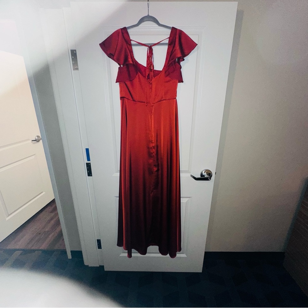 WORN ONCE! Paprika Wedding guest Gown - Picture 12 of 14